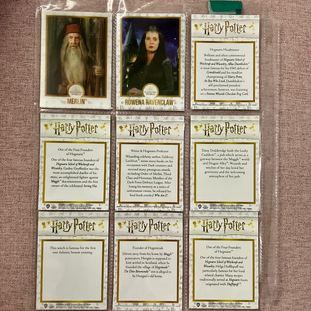 Set of 11 Lenticular HP Wizard Cards - Picture 2 of 4